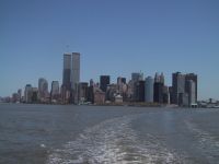 New York skyline April 2001 (from Staten Island ferry)